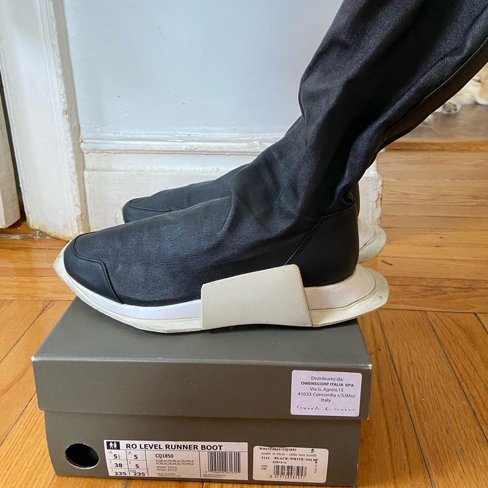 Rick Owens x Adidas Ro Level sock boots